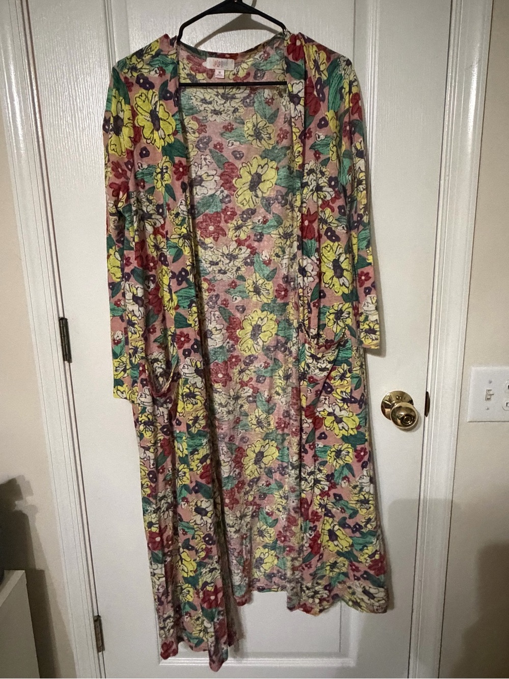 Kids Floral Sleep Robe - Yellow & Pink Floral